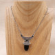 Collier en argent et onyx