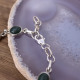 Bracelet en argent et aventurine