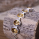 Bracelet en argent et citrine