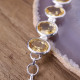 Bracelet en argent et citrine