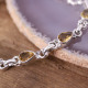 Bracelet en argent et citrine