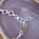 Bracelet en argent et citrine