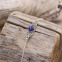 Bracelet en argent et lapis lazuli