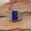 Bague en argent et lapis lazuli