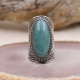 Bague en argent et amazonite