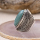 Bague en argent et amazonite