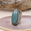 Bague en argent et amazonite