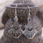 Boucles d'oreilles en argent et labradorite