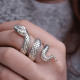 Bague en argent - serpent