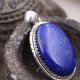 Pendentif en argent et lapis lazuli