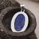 Pendentif en argent et lapis lazuli