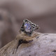 Bague en argent et pierre de lune