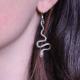 Boucles d'oreilles en argent - serpent