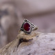 Bague en argent et racine de Rubis