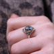 Bague en argent et labradorite