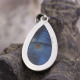 Pendentif en argent et labradorite