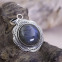 Pendentif en argent et labradorite