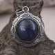 Pendentif en argent et labradorite