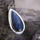 Pendentif en argent et labradorite