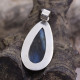 Pendentif en argent et labradorite