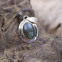 Pendentif en argent et labradorite