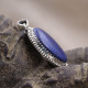 Pendentif en argent et lapis lazuli