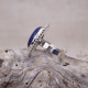 Bague en argent et pierre lapis lazuli