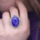 Bague en argent et pierre lapis lazuli