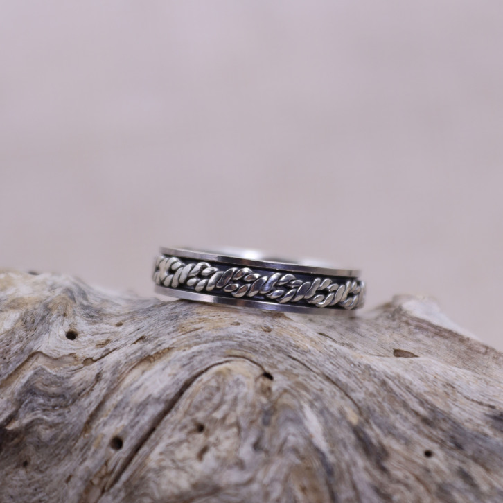 Bague anti-stress en argent