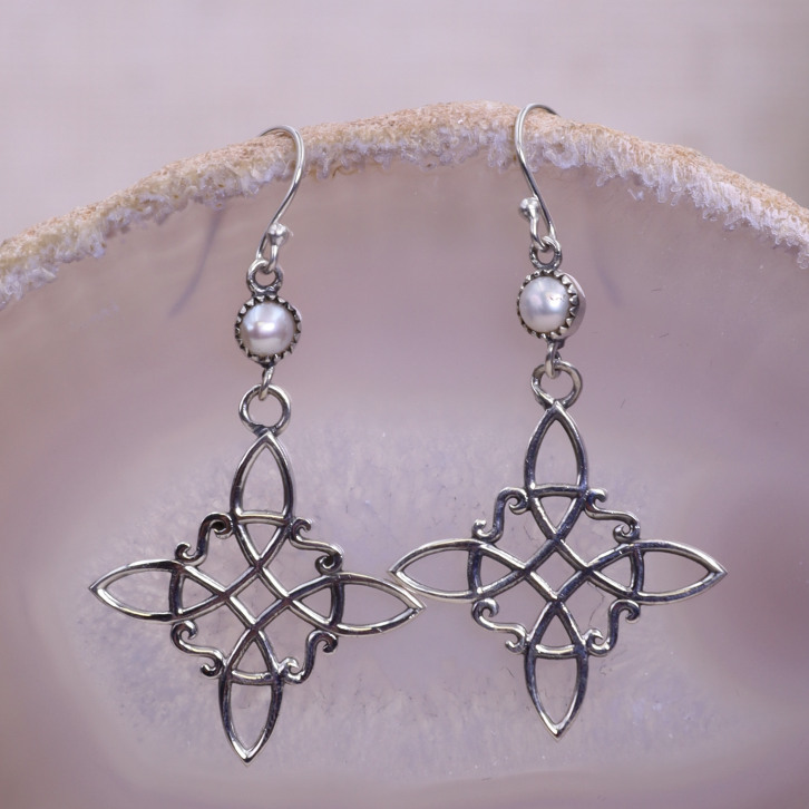 Boucles d'oreilles LA PETITE PERLE en Argent 925/1000 et Perle d