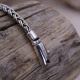 Bracelet en argent snake Krishna Homme