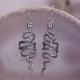 Boucles d'oreilles en argent - serpent