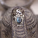 Pendentif en argent et labradorite