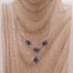 Collier en argent et labradorite