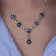 Collier en argent et labradorite