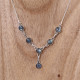 Collier en argent et labradorite