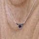 Collier en argent et grenat