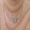 Collier en argent et pierre de lune