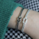 Bracelet en argent Snake Infinity 2mm