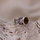 Bague en argent et oeil de tigre