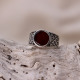 Bague en argent et cornaline