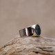 Bague en argent et turquoise cuivrée