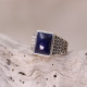 Bague en argent et lapis lazuli