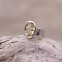 Bague en argent et citrine