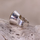 Bague en argent et citrine