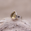 Bague en argent et citrine