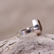 Bague en argent et citrine