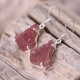 Boucles d'oreilles en argent et tourmaline