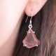 Boucles d'oreilles en argent et tourmaline