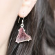 Boucles d'oreilles en argent et tourmaline